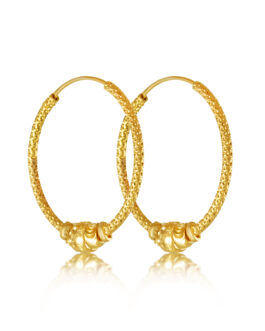 22K Gold Hoop Earring – PR-2153