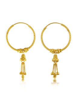 22K Gold Hoop Earring – PR-2155