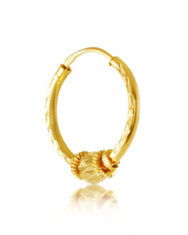 22K Gold Hoop Earring - PR-2157
