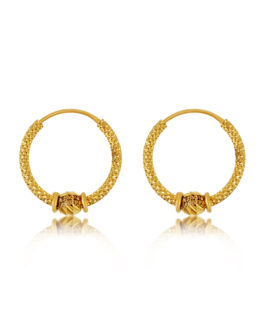 22K Gold Hoop Earring – PR-2158