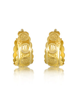 22K Gold Hoop Earring – PR-2159