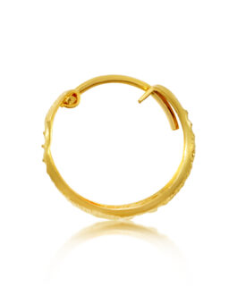 22K Gold Hoop Earring - PR-2162