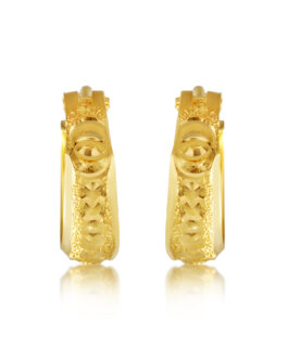 22K Gold Hoop Earring – PR-2162