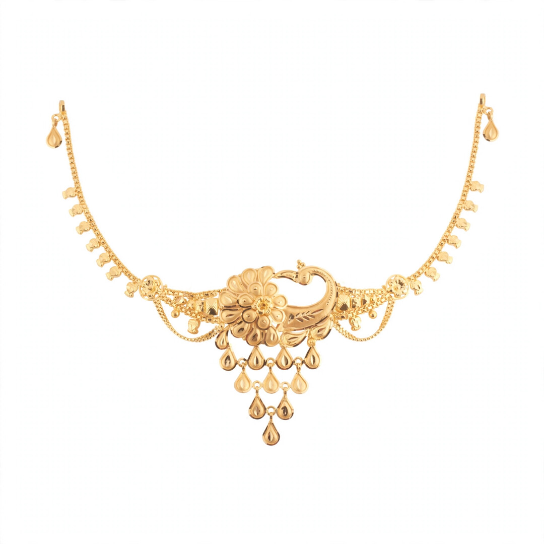 22K Gold Choker Necklace CK-268 — CK-268