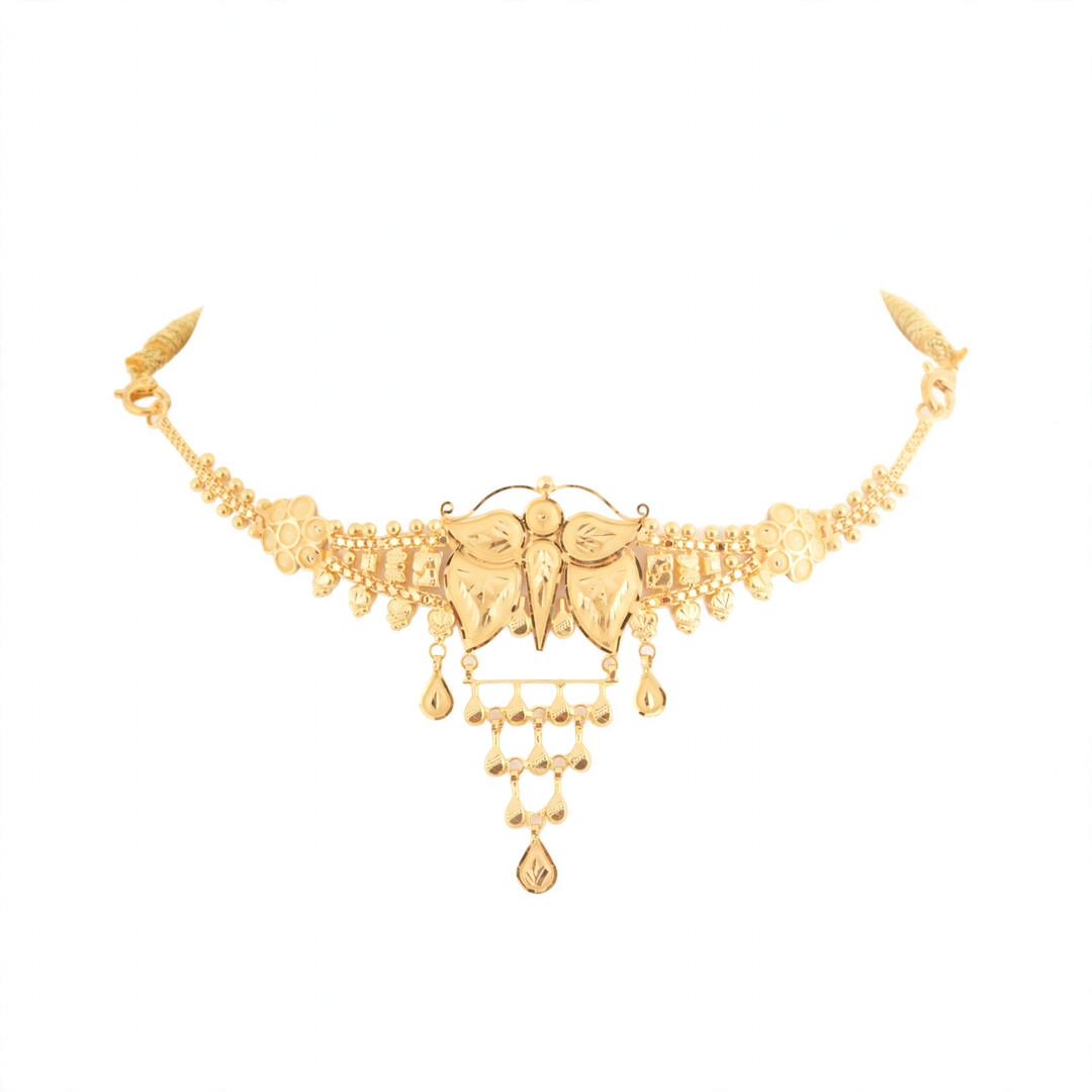 22K Gold Choker Necklace CK-284 — CK-284
