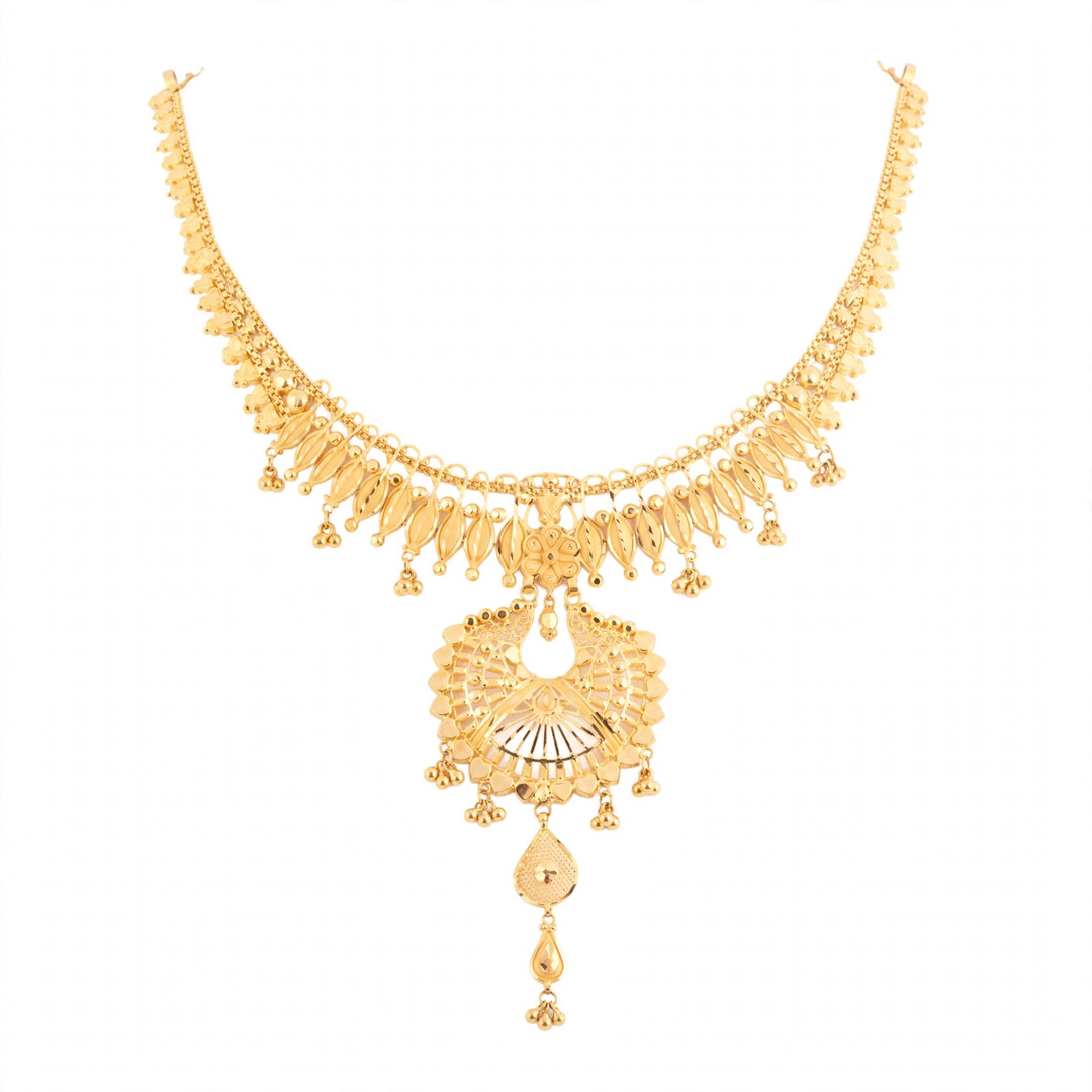 22K Gold Necklace N-2181 — N-2181