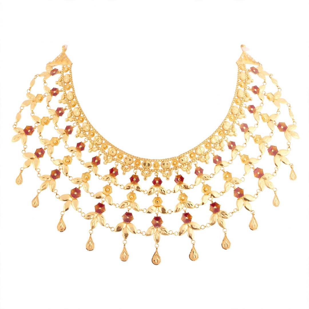 22K Gold Necklace N-2212 — N-2212